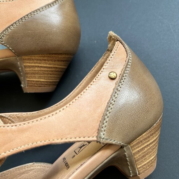 Pikolinos laced block heel leather shoes - Picture 8 of 9